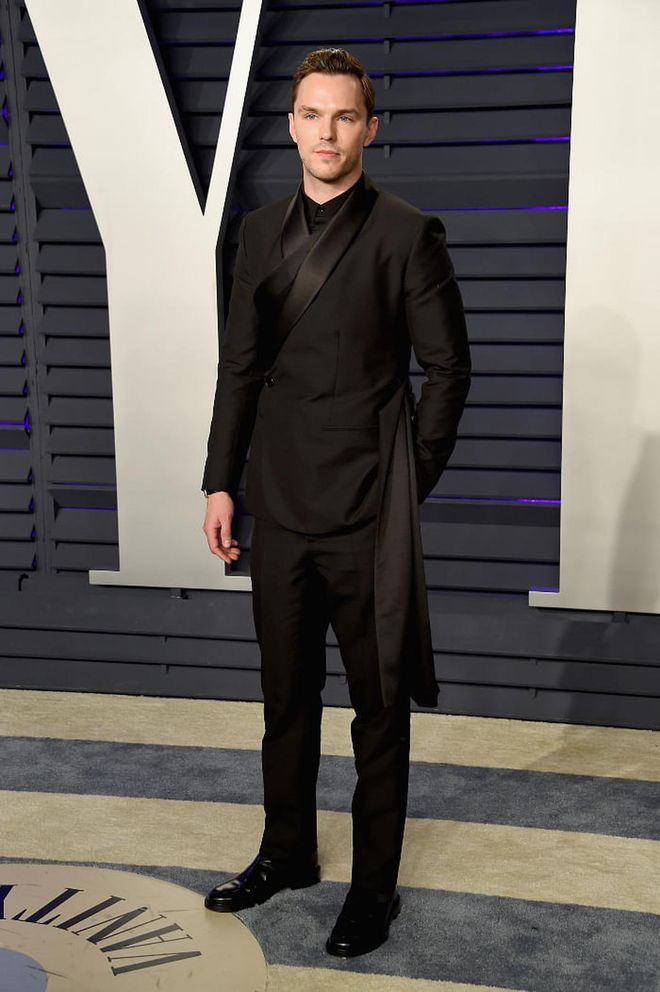 Nicholas Hoult attends the 2019 Vanity Fair Oscar Party