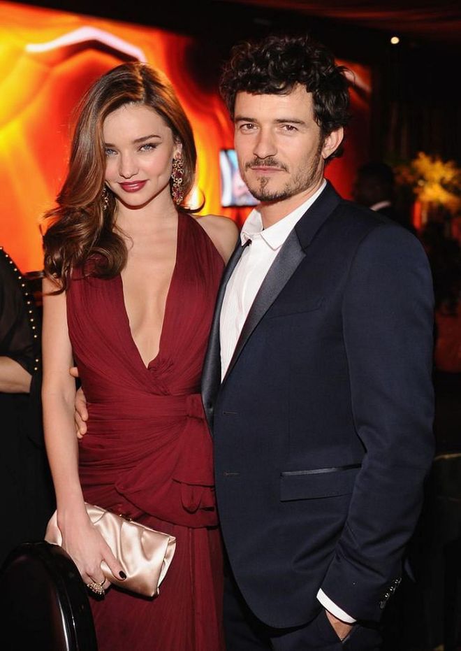 Before she was married to Evan Spiegel, with whom she has two children, Miranda Kerr was married to Orlando Bloom. Kerr began dating the actor in late 2007, according to E! News. The couple pulled off a secret wedding, which was reported in July 2010, and welcomed their son, Flynn Bloom, in January 2011.

In October 2013, Bloom's rep confirmed the actor's split in a statement to E! News: "Despite this being the end of their marriage, they love, support and respect each other as both parents of their son and as family." Bloom got engaged to Katy Perry on Valentine's Day 2019.

Photo: Getty