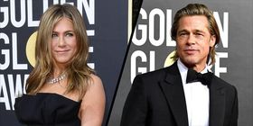 Jennifer Aniston and Brad Pitt at 2020 Golden Globes