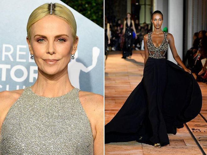 Charlize Theron regularly favours sequins and shimmer – and we hope that this year's Oscars will be no different. We'd love to see her in this Zuhair Murad gown, with its flowing skirt that is perfect for bringing drama to the red carpet.