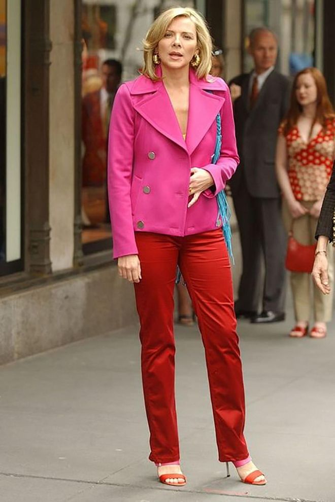 But not one to be overshadowed by Carrie is Samantha Jones, a PR executive who redefined boss bitch style for New York women. With her power suits, trendy accessories, and slinky night-out looks, Samantha deserves just as much style props as Carrie.

Photo: Getty
