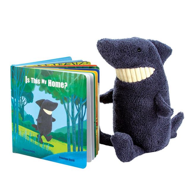 This illustrated tome telling the tale of Toothy Shark trying to find his home shows children how they can keep their chin up despite adversity. Use the matching toy to bring the story to life.
