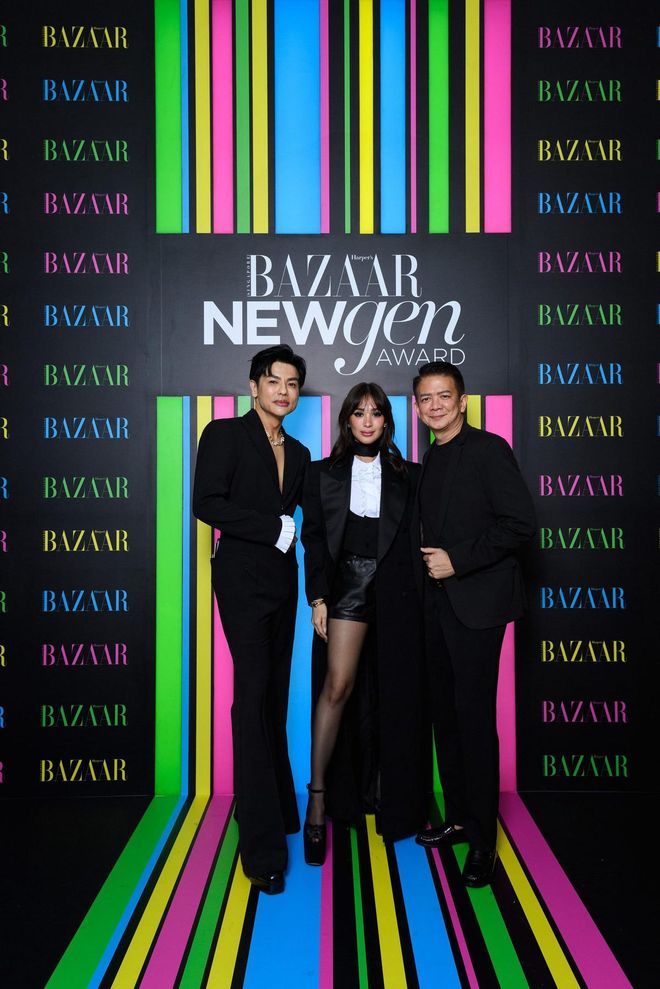 (left to right) EIC Kenneth Goh, Heart Evangelista and Francis Escudero