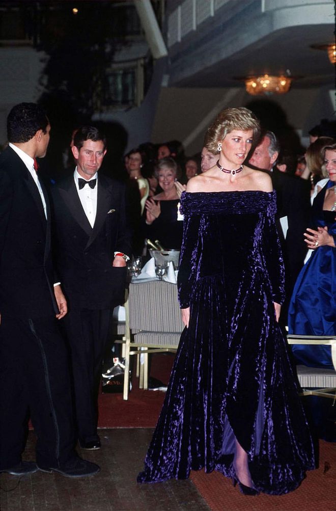 See—more velvet. (Bruce Oldfield ain't bad either.) Photo: Getty 