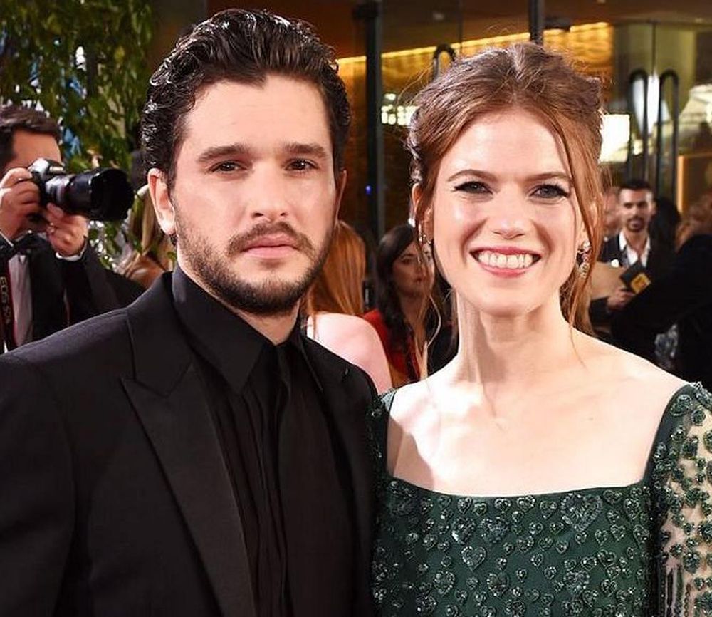 Kit Harington and Rose Leslie (Photo: Presley Ann/Getty Images)