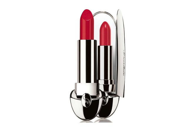 The hands-down winner for design, it's impossible not to feel like a movie star when you whip this ruby red out of its weighty bullet ; Photo: Guerlain