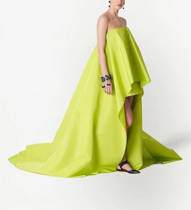 Strapless Silk Gown, $8,502, Carolina Herrera at Farfetch