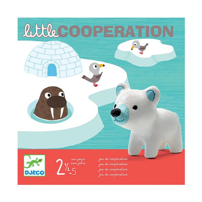 The aim of this game is to make sure that all the animals make it home safely via the ice bridge to their igloo. Players need to work together by taking turns to throw the dice, encouraging kids to win—or lose—as a team.