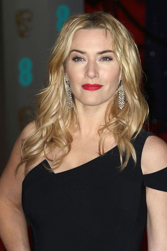 Winslet wore a statement-making rich rose shade to the EE British Academy Film Awards.
