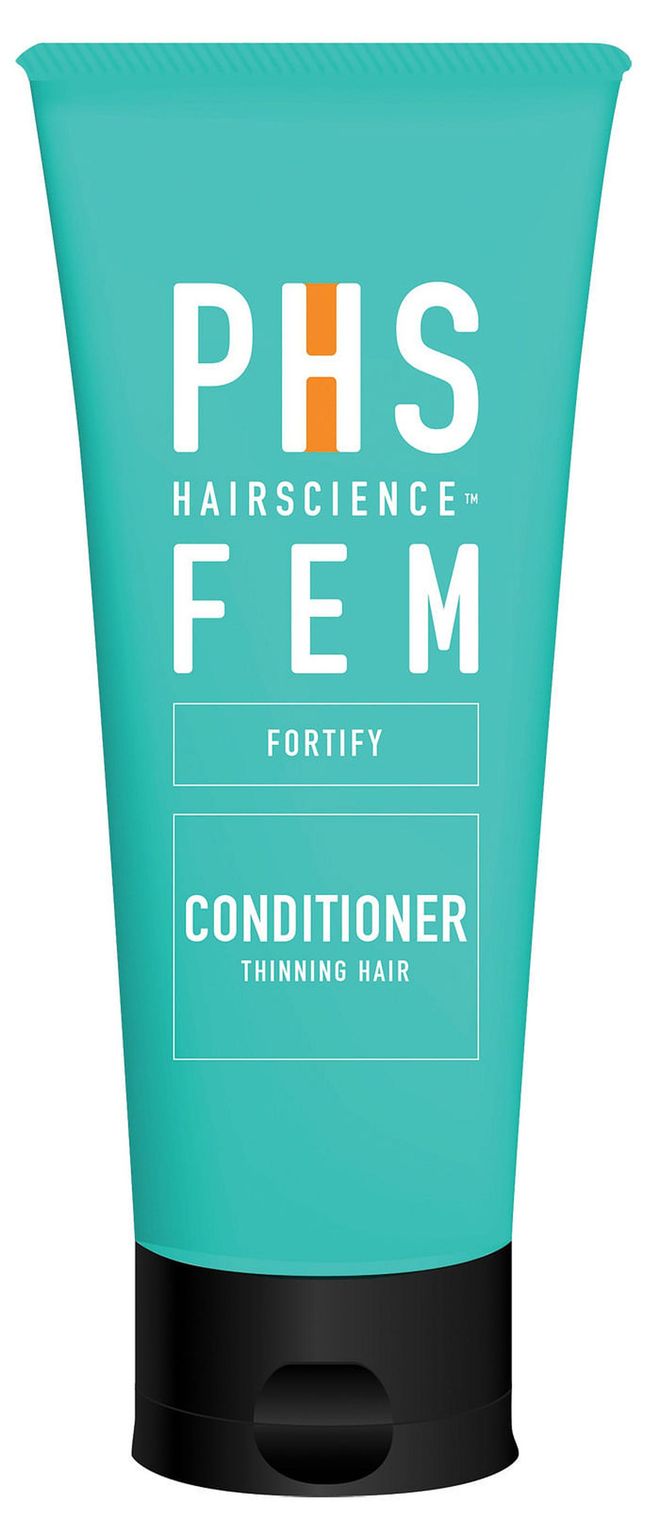 Weak hair roots mean weakened and brittle hair ends due to a lack of nutrients. Give your fragile hair all the hydration and repair that it needs, without weighing it down with PHS HAIRSCIENCE’s FEM Fortify Conditioner. This lightweight yet intensive conditioner boasts tomato stem cell and sweet almond fruit extracts to revitalise and hydrate dull and dry hair, restoring a healthy shine, vitality and smoothness. Suitable for daily use for all hair types to prevent hair breakage, split ends and unsightly frizz. FEM Fortify Conditioner, $39 for 200ml, PHS HAIRSCIENCE