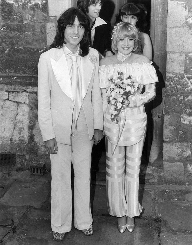 Marrying Jake Hooker in 1977. Rosie Assoulin before there was Rosie Assoulin. 