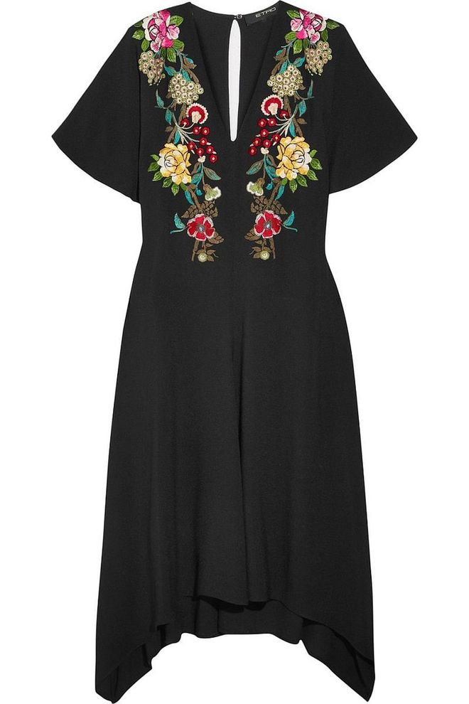 ETRO embroidered dress, $1,622, net-a-porter.com