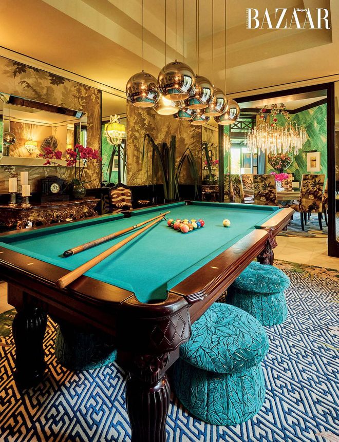 The billiards room is adjacent to the formal dining area. Photo: Lawrence Teo