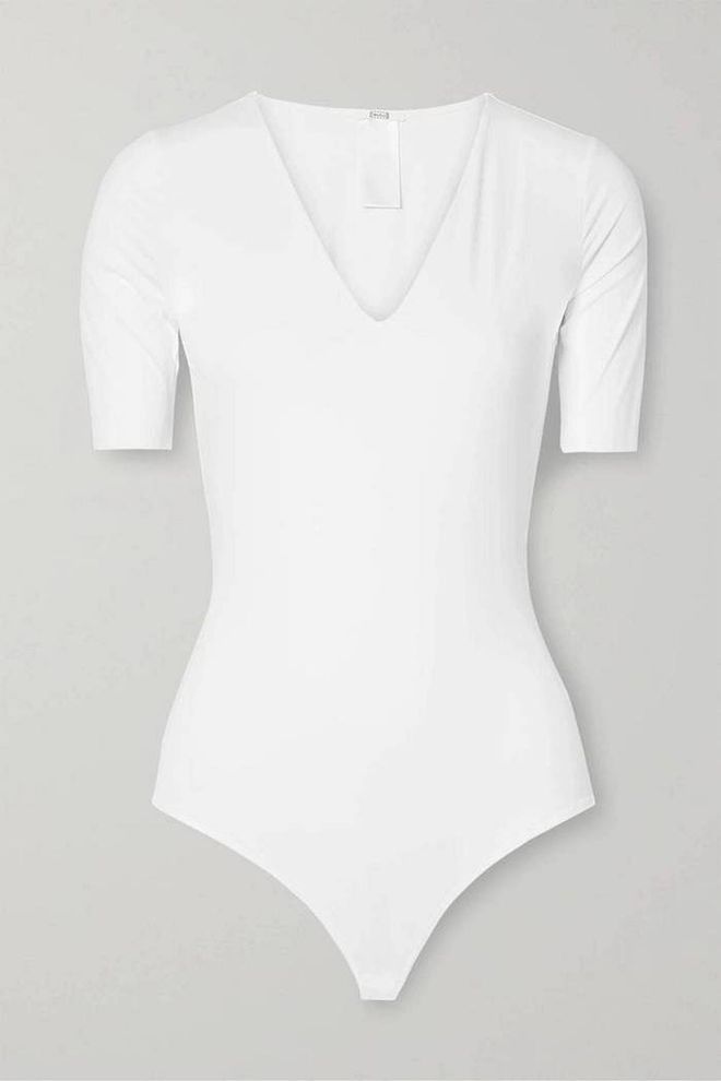 Vermont Stretch-Jersey Thong Bodysuit, $256, Wolford at Net-a-Porter
