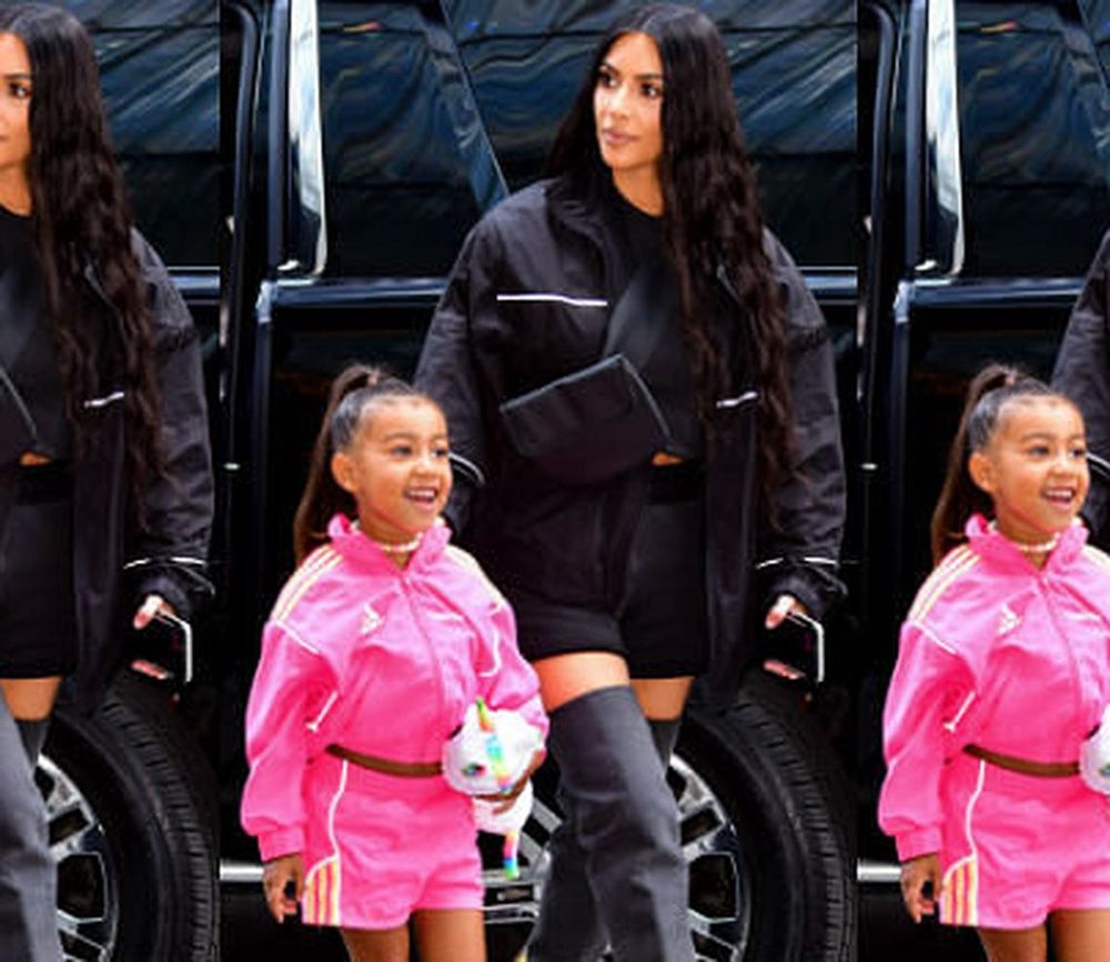 Kim Kardashian West Shows Off North And Chicago's Adorable Twinning Outfits