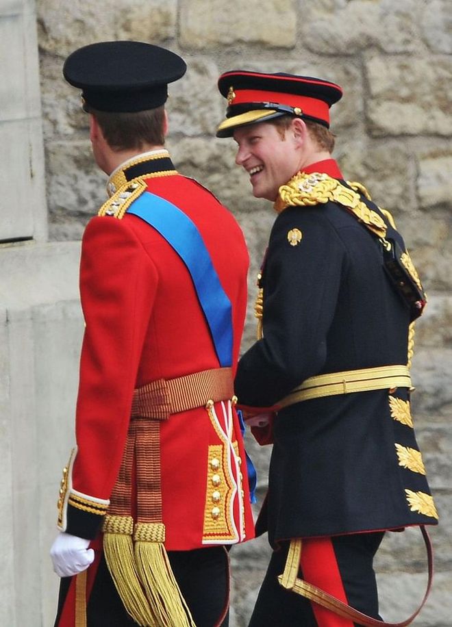 In an effort to get the party started, Prince Harry reportedly stayed up until 3 a.m. the night before his brother's royal wedding, and also casually jumped off a veranda balcony at the Goring Hotel—injuring his foot in the process. IS THERE NOTHING THIS MAN WON'T DO IN THE NAME OF FUN?