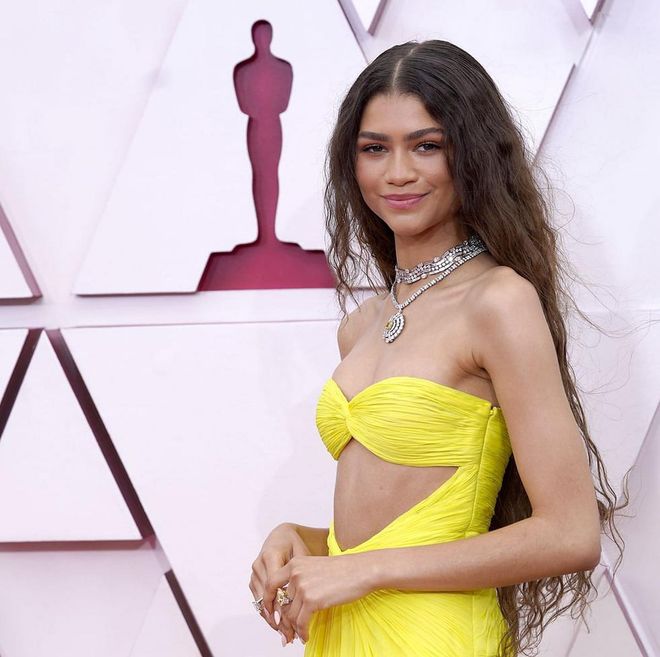 Zendaya Wears A Vibrant Valentino Gown With $6 Million In Bulgari Diamonds At The Oscars