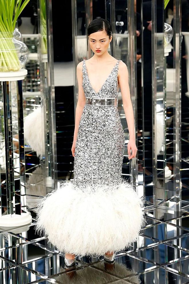 Although she is more than likely to wear custom Louis Vuitton, we think the rising red-carpet star would look perfect in one of Chanel's made-for-the-Oscars, glitzy gowns. If anyone can pull off those feathers, it's her.