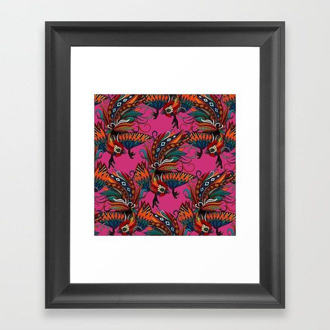 If you have a bare wall to spare, frame an art print to celebrate the year of the rooster in an aesthetically pleasing manner. Not only does it add character to a room, it is relatively inexpensive as well. We love this one by Sharon Turner, found in Society 6. 