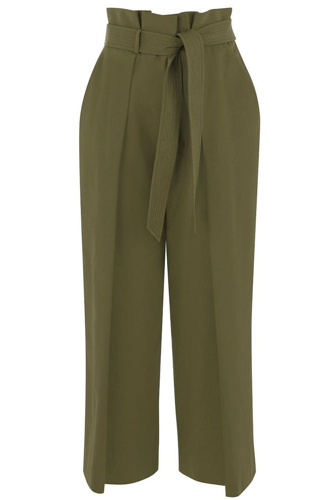 Not only is the paperbag waist flattering, but the khaki colour endlessly versatile.