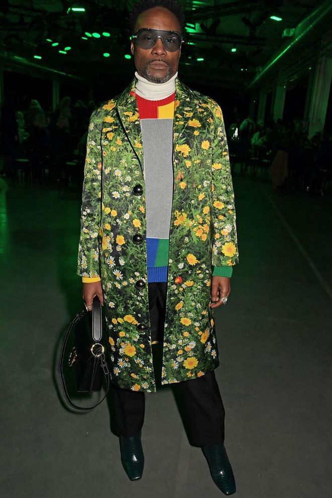 Billy Porter dressed for spring in a floral printed coat.

Photo: David M. Bennet / Getty