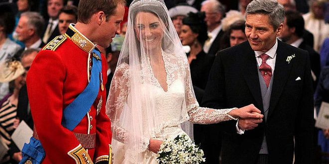 Kate’s father also walked the future Duchess of Cambridge down the aisle at her wedding on April 29, 2011.

Photo: Getty
