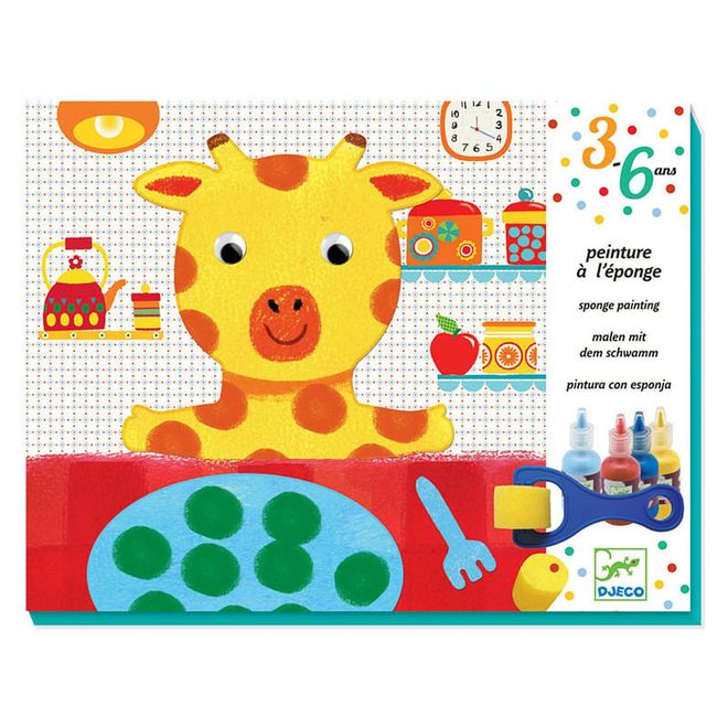 Armed with a sponge paint roller and templates, your little artist can paint over the characters with confidence, popping them out of their template and creating a fun picture-book scene. 