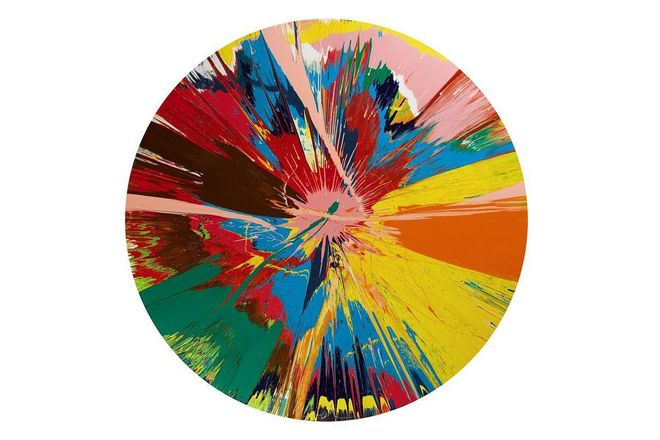 Up For Auction: A Damien Hirst Spin Painting Owned by David Bowie