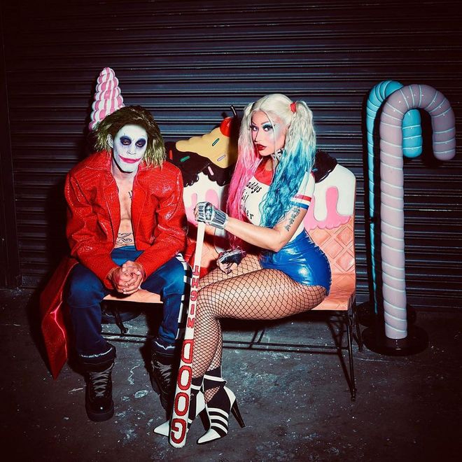 Nicki Minaj and her husband Kenneth Petty opted for a classic couples Halloween costume as Harley Quinn and the Joker.