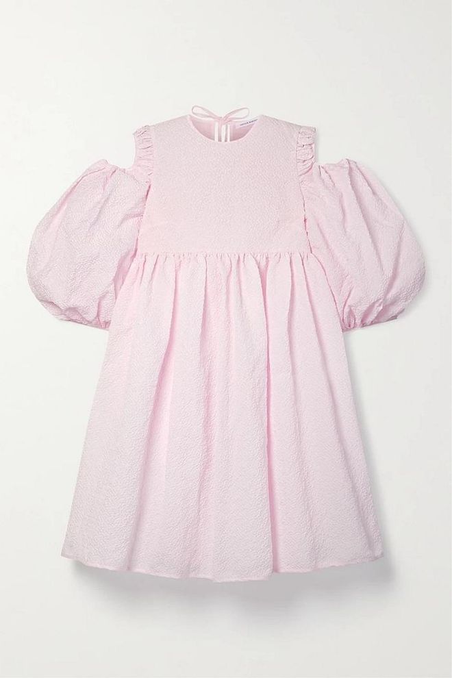Janessa Cold-Shoulder Cloqué Dress, $1,708, Cecilie Bahnsen at Net-a-Porter
