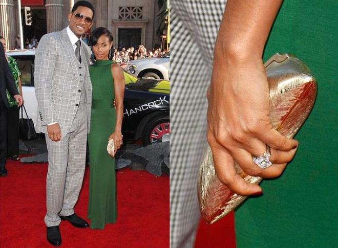 Will Smith proposed to Jada Pinkett with this emerald-cut diamond in 1997.

