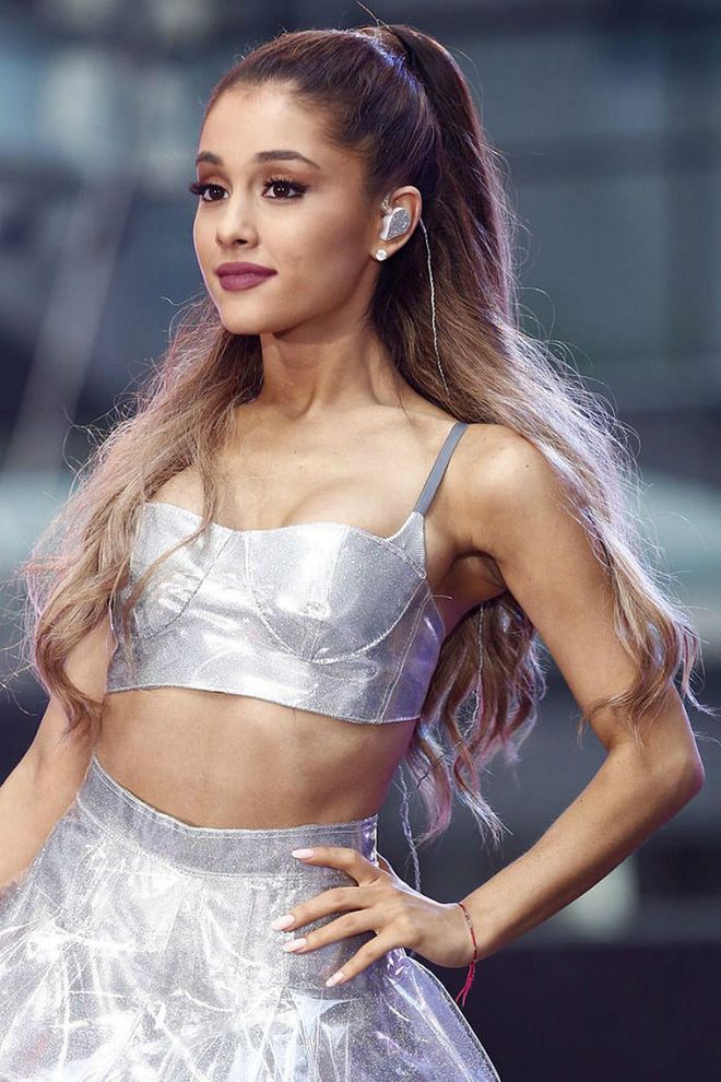 Though she wasn't the first pop star to wear a ponytail, Ariana Grande is the one most synonymous with the style.

Photo: Getty