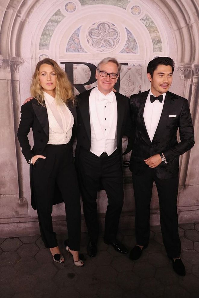 Blake Lively, Paul Feig and Henry Golding