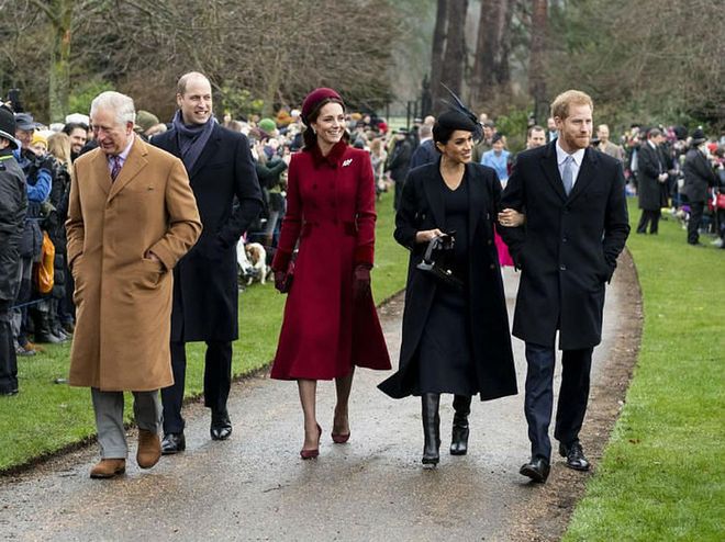 The four were joined by Prince Charles