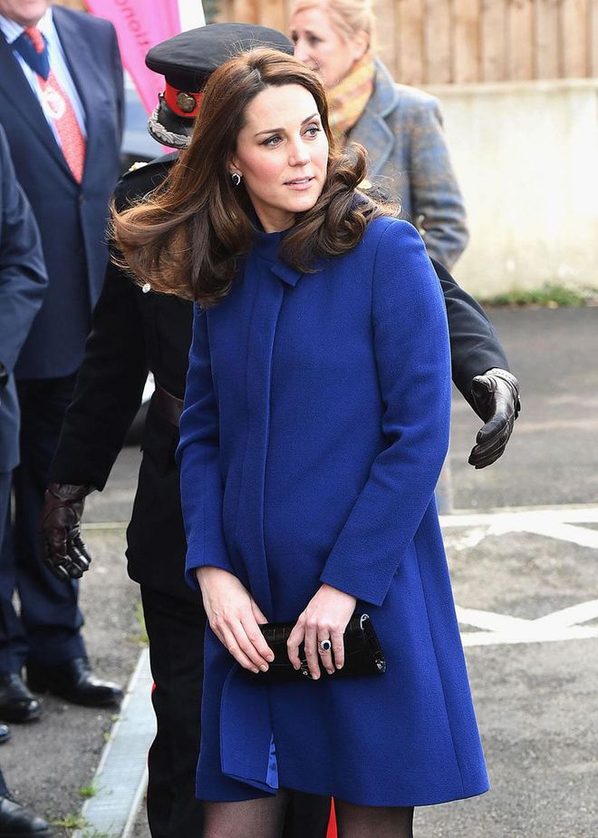 Clutches are also used to avoid hand shakes. Kate Middleton often holds her bags in front of her with both hands when shaking hands might be awkward, etiquette expert Myka Meier told Good Housekeeping. This is why Meghan Markle’s bags, which usually have a shoulder strap or top handle, seem out of the ordinary when it comes to protocol.

However, according to Meier, the type of bag worn depends on the occasion. "As we see Meghan attending more formal events," she said, "we are likely to see her accessorizing with more clutches."
Photo: Getty