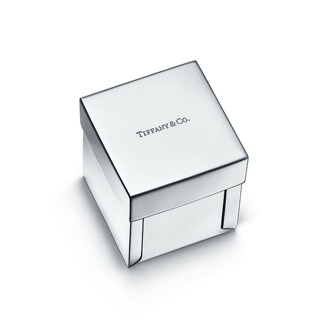 Everyday Objects Tiffany box in sterling silver with Tiffany Blue® enamel accent