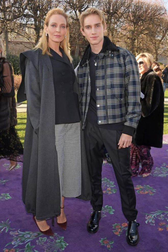 Uma Thurman attended with her son Levon Hawke.
