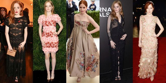 Claim to fame: Getting cast by Tom Ford is a step in the best direction for any young actress' career and the fact that she looks like she could be the love child of Ford favourites Amy Adams and Julianne Moore certainly doesn't hurt.
Style profile: A penchant for ultra-pretty dresses with embroidery and sheer and floral details in flattering shades of blush pink and black.