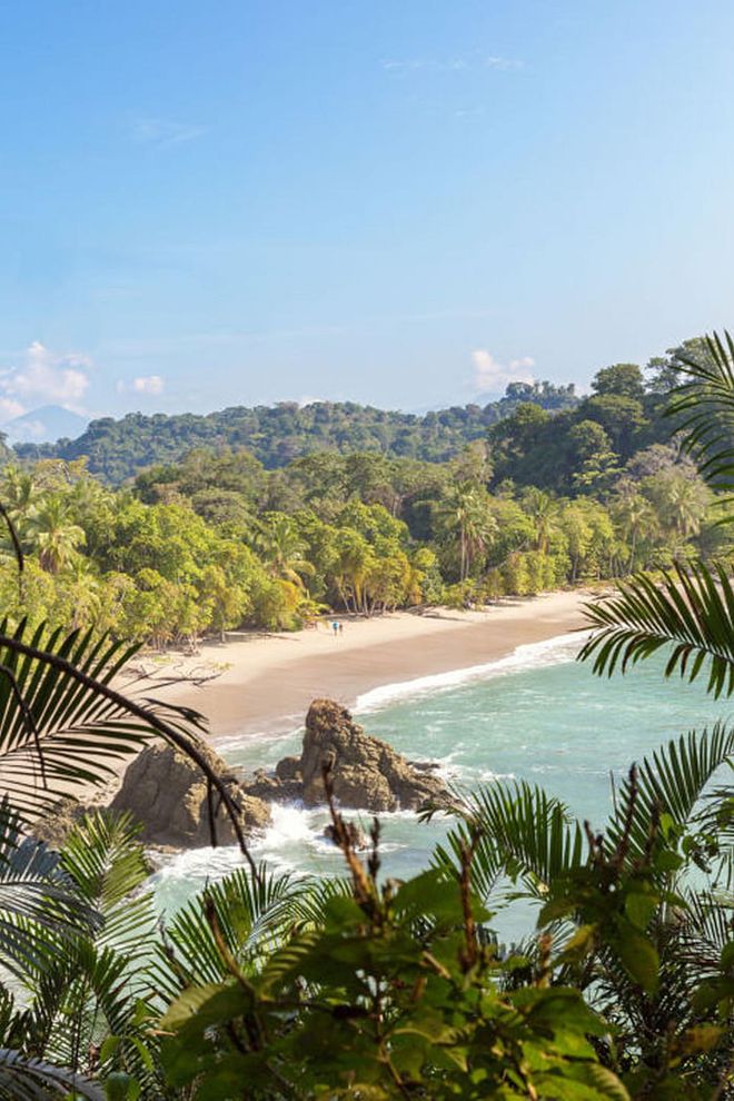 Costa Rica has over 750 miles of shoreline, but Playa Manuel Antonio on the Pacific coast is one of the most popular.