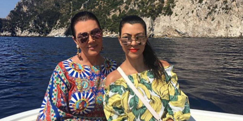Kourtney Kardashian And Kris Jenner Are On A Downright Luxurious Vacation In Capri