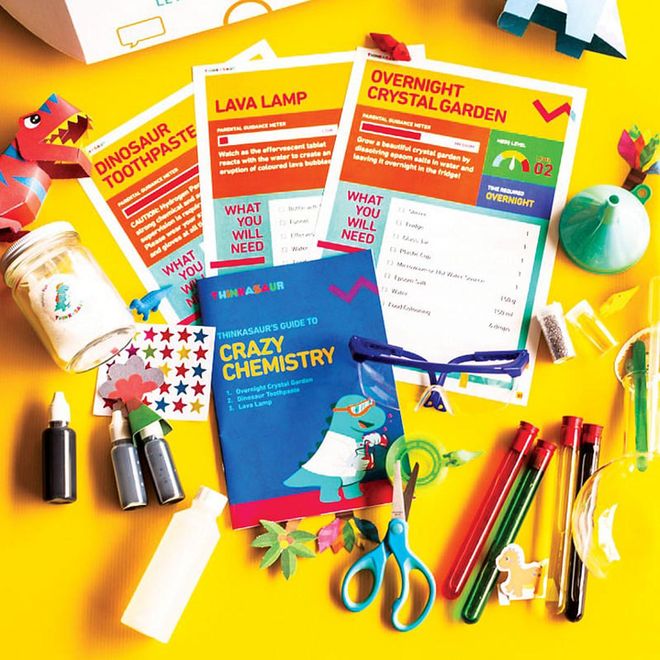 Each delivery from this subscription-based service can entertain a child for several hours via DIY hands-on fun and learning about the science behind the experiments.