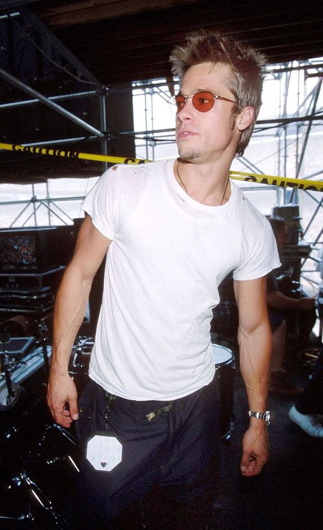 Everyone's heart throb dressed down at a concert in 1998. Photo: Getty 