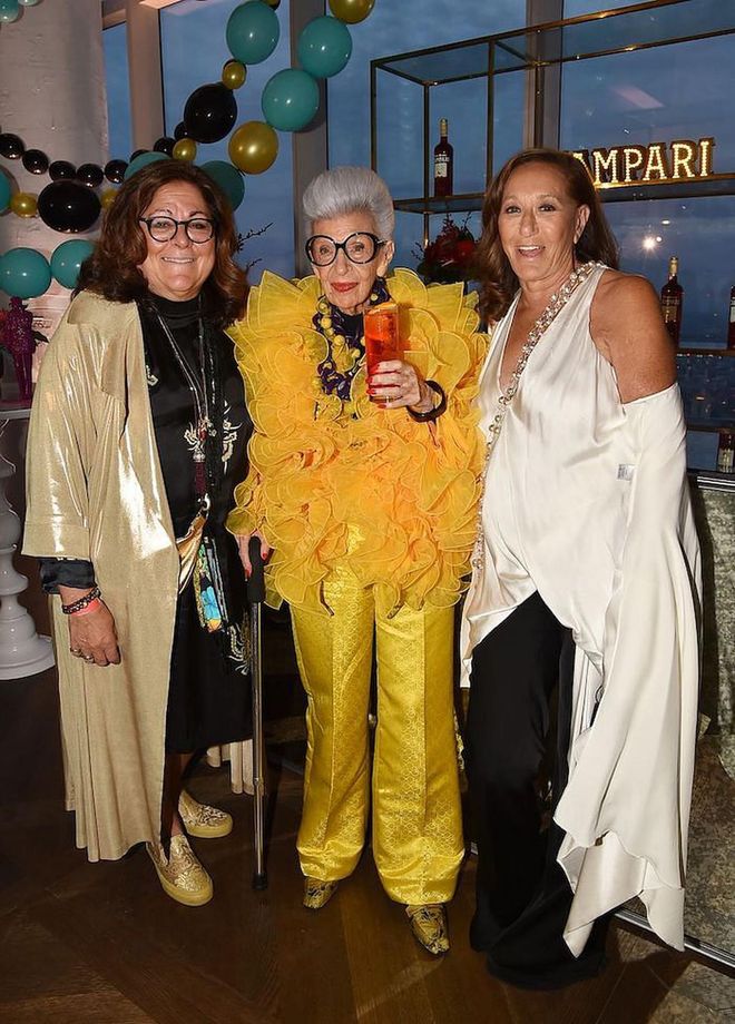 Fern Mallis, Iris Apfel and Donna Karan (Photo: Getty Images)