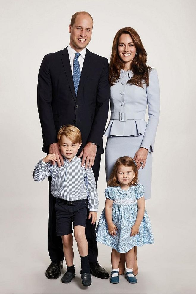 Kensington Palace unveils the royal family's Christmas card, taken at the palace earlier this year. Photo: Getty 