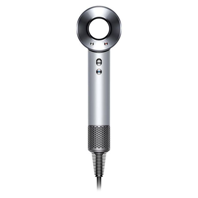 This ergonomically-designed device combines fast drying and controlled styling, thanks to its Dyson digital motor and Air Multiplier technology. The high-velocity jet of controlled air regulates heat to prevent damage while cutting drying time in half.

Supersonic, $599, Dyson