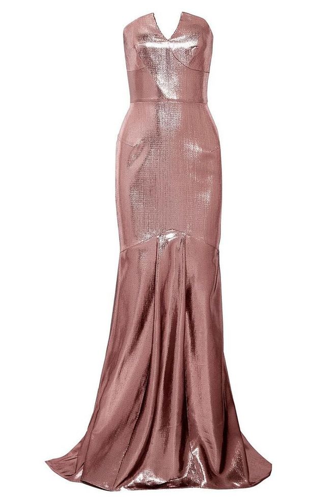 Do gowns get any more glamorous than this? Roland Mouret Lamé dress, £2,895