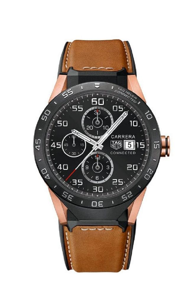 The TAG Connected might be fully digital, but it was one of the first smartwatches to base its looks entirely on the traditional analog wristwatch. It comes in luxurious rose gold, but the owner of the watch has the option to exchange it for a Carrera Calibre 5 mechanical watch once the two-year warranty expires. TAG Heuer Connected Rose Gold ($9,900), tagheuer.com