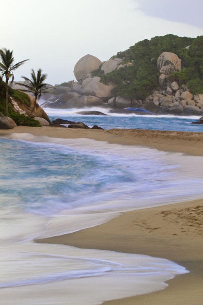 While it isn't the easiest to get to, Cabo San Juan de la Guia Beach in Tayrona National Nature Park is worth the trek through the jungle to get there.