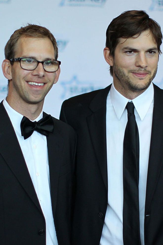 We all know it's Ashton Kutcher on the right, but did you know he has a fraternal twin brother? Michael Kutcher, who has cerebral palsy and underwent a heart transplant as a 13-year-old, works at a sales company and does motivational speaking for young folks with disabilities.
