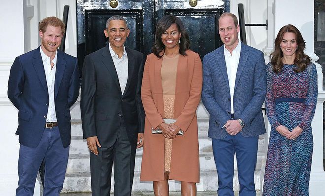 There are two things standing in the way of the Barry and Harry bromance. One is concern over security costs; the other is Donald Trump. Royal officials are reportedly worried that if the Obamas are invited to the wedding, a certain "very stable genius" will consider it a personal insult, and U.S.-U.K. relations will take a hit. "How did the Second Revolutionary War start, Granny?" "Well…"